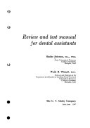 Review and Test Manual for Dental Assistants