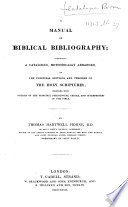 A Manual Of Biblical Bibliography