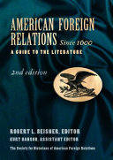 American Foreign Relations Since 1600