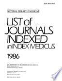List of Journals Indexed in Index Medicus