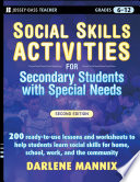 Social Skills Activities for Secondary Students with Special Needs Book PDF