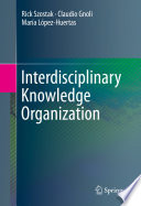 Interdisciplinary Knowledge Organization Book
