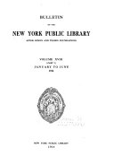 Bulletin of the New York Public Library