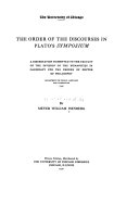 The Order of the Discourses in Plato s Symposium    