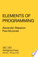 Elements of Programming Book