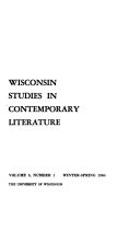 Wisconsin Studies in Contemporary Literature