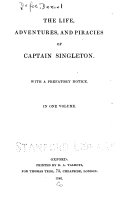 The Life, Adventures, and Piracies of Captain Singleton