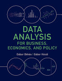 Data Analysis for Business  Economics  and Policy Book PDF