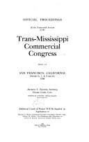 Official Proceedings of the Nineteenth Session of the Trans Mississippi Commercial Congress