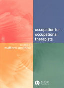 Occupation for Occupational Therapists