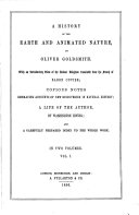 History of the Earth and Animated Nature ... To which is Subjoined an Appendix ... By Captain Thomas Brown, Etc