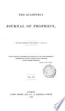 The Quarterly journal of prophecy Book PDF