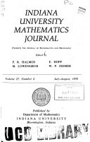 Indiana University Mathematics Journal