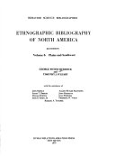 Ethnographic Bibliography Of North America Plains And Southwest