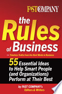 Fast Company The Rules of Business Book