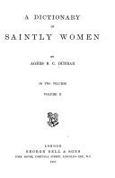 A Dictionary of Saintly Women