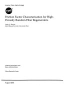 Friction Factor Characterization for High-Porosity Random Fiber Regenerators