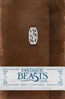 Fantastic Beasts and Where to Find Them  Newt Scamander Hardcover Ruled Journal Book