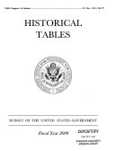 Historical Tables, Budget of the United States Government