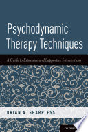 Psychodynamic Therapy Techniques Book