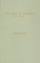 The Dawn of Humanism in Italy Pdf/ePub eBook