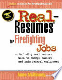 Real Resumes for Firefighting Jobs