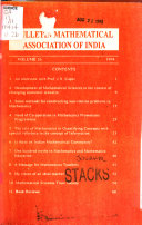 Bulletin of the Mathematical Association of India