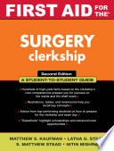 First Aid for the Surgery Clerkship Book