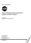 Proper Orthogonal Decomposition in Optimal Control of Fluids Book