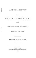 Annual Report of the State Librarian