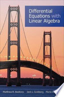 Book Differential Equations with Linear Algebra Cover