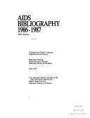 AIDS Bibliography  1986 1987