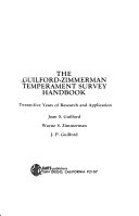The Guilford-Zimmerman Temperament Survey Handbook