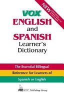 Vox English And Spanish Learner S Dictionary