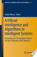 Artificial Intelligence and Algorithms in Intelligent Systems Book
