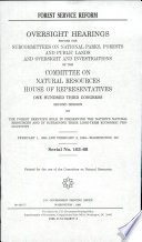 Forest Service Reform Book PDF
