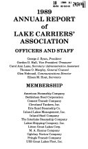 Annual Report of the Lake Carriers  Association