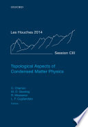 Topological Aspects of Condensed Matter Physics