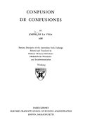Publication of the Kress Library of Business and Economics