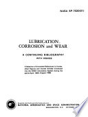 Lubrication  Corrosion and Wear