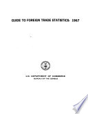 Guide To Foreign Trade Statistics
