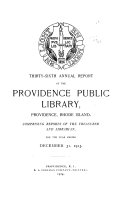 Annual Report of the Providence Public Library