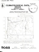 Climatological Data  Oregon