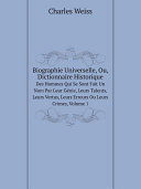 Pdf Biographie Universelle, Ou, Dictionnaire Historique Telecharger