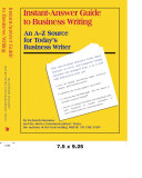 Instant Answer Guide to Business Writing