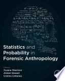 Statistics and Probability in Forensic Anthropology Book