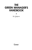 The Green Manager s Handbook