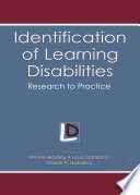 Identification of Learning Disabilities Book