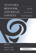 Attitudes  Behavior  and Social Context