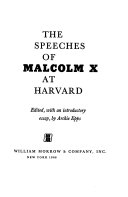 The Speeches of Malcolm X at Harvard